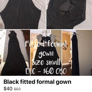 Black formal gown